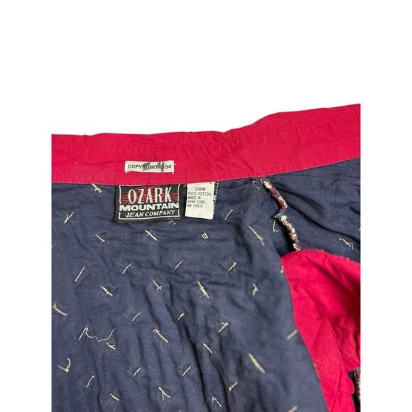 Vtg 90s Ozark Mountain Cowgirl Western Big Yoke Hot Pink Southwestern Shirt 20W - Picture 3 of 12